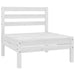 3 Piece Garden Lounge Set Solid Pinewood White Nbllot