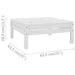 3 Piece Garden Lounge Set Solid Pinewood White Nbllot