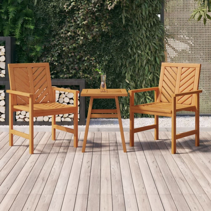 3 Piece Garden Lounge Set Solid Wood Acacia Tlxxtb