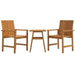 3 Piece Garden Lounge Set Solid Wood Acacia Tlxxtb