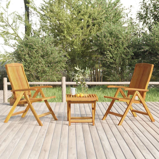 3 Piece Garden Lounge Set Solid Wood Teak Toninoo