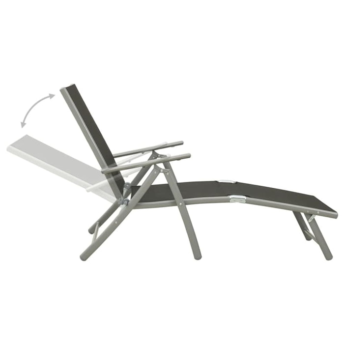 3 Piece Garden Lounge Set Textilene And Aluminium Silver