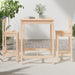 3 Piece Garden Bar Set Solid Wood Pine Topaitp