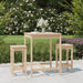 3 Piece Garden Bar Set Solid Wood Pine Topaixp