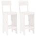 3 Piece Garden Bar Set White Solid Wood Pine Topiika