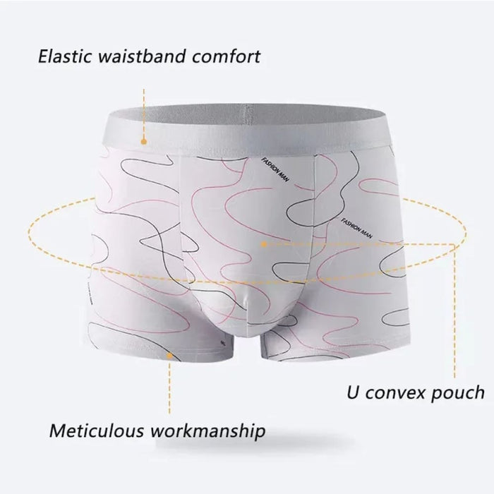 3 Piece Mens Boxers Sports Underwear 2xl 4xl Breathable