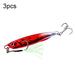 3 Piece Metal Sea Fishing Bait Set 15g Simulation Lf103