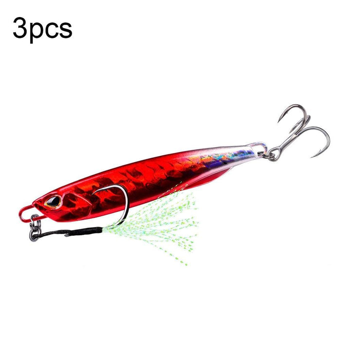 3 Piece Metal Sea Fishing Bait Set 20g