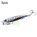 3 Piece Metal Sea Fishing Bait Set 20g