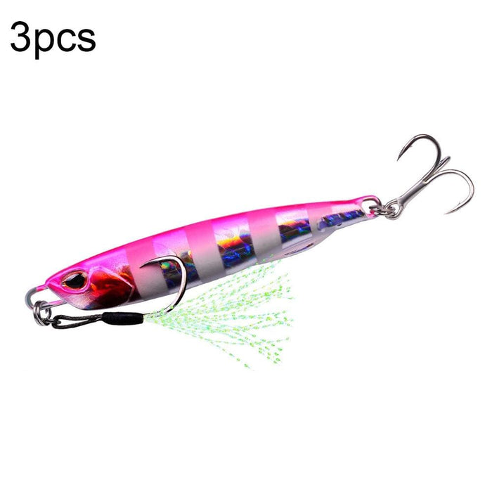 3 Piece Metal Sea Fishing Bait Set 20g