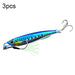 3 Piece Metal Sea Fishing Bait Set 20g