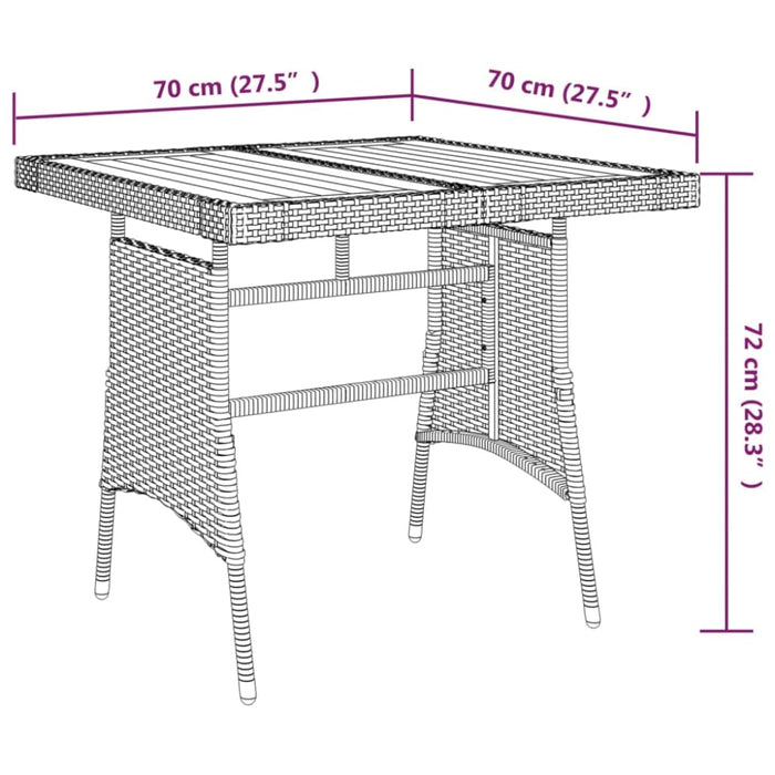 3 Piece Outdoor Dining Set Poly Rattan Black Toxbbnl