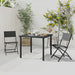 3 Piece Outdoor Dining Set Steel Tbitpox