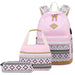 3 Piece Polka Dot Canvas Backpack For Students