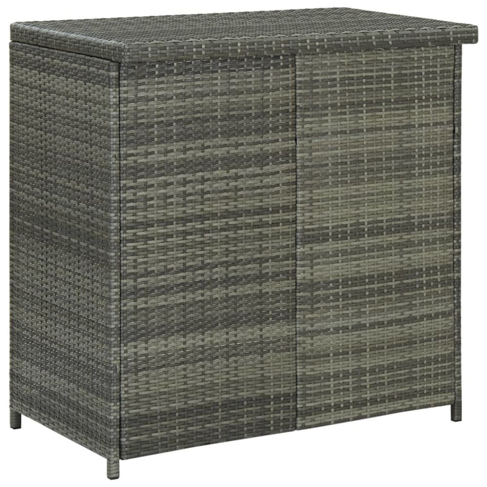 3 Piece Bar Set Poly Rattan Grey Totaix