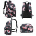 3 Piece Printed Usb Backpack For Students