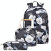 3 Piece Small Fresh Printed Backpack Set For Students