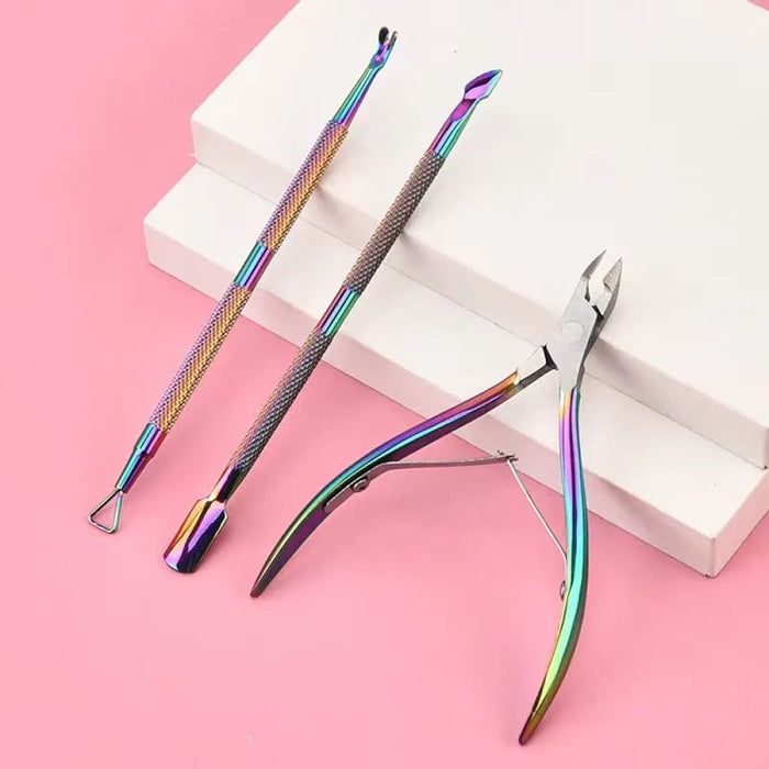 3 Piece Stainless Steel Nail Care Kit