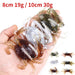 3 Piece Submerged Crab Hook For Ice Fishing 10cm 30g