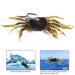 3 Piece Submerged Crab Hook For Ice Fishing 10cm 30g