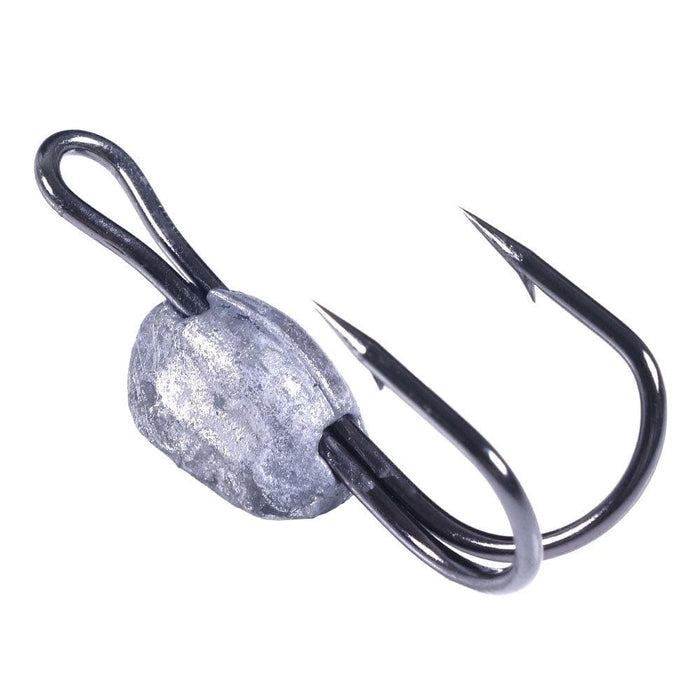 3 Piece Submerged Crab Hook For Ice Fishing 10cm 30g Gray