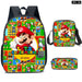 3 Piece Super Mario Schoolbag Set For Kids