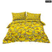 3 Piece Yellow Duck Design Bedding Set Duvet Cover With 2