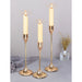 3 Pieces European Metal Candle Holders