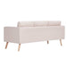 3-seater Sofa Fabric Cream Xnotpx