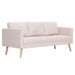 3-seater Sofa Fabric Cream Xnotpx