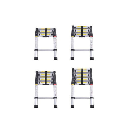 Goslash Picks 3.8m Telescopic Aluminium Multipurpose Ladder