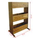 3-tier Garden Raised Bed Solid Acacia Wood Atikx