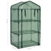 3-tier Mini Greenhouse 69x49x125 Cm Alkoi