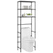 3-tier Storage Rack Over Toilet Black 53x28x169 Cm Xnntxk