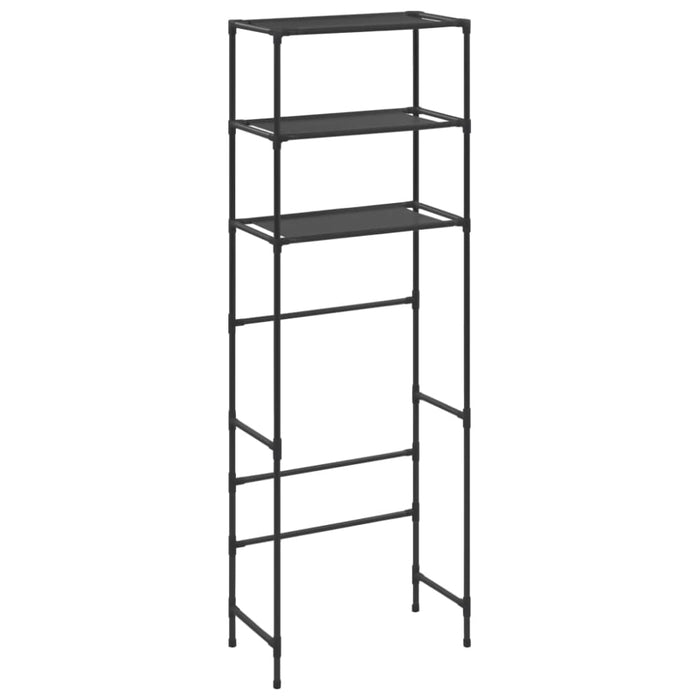 3-tier Storage Rack Over Toilet Black 53x28x169 Cm Xnntxk