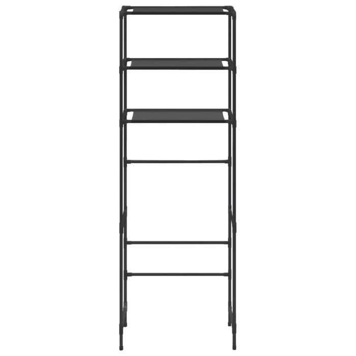 3-tier Storage Rack Over Toilet Black 53x28x169 Cm Xnntxk