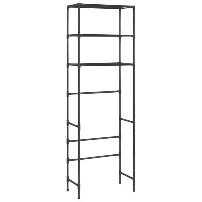 3-tier Storage Rack Over Toilet Black 53x28x169 Cm Xnntxk