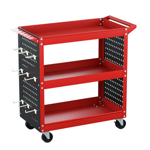 3-tier Tool Cart Trolley Toolbox Workshop Garage Storage