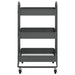 3-tier Trolley Anthracite 43x34x79 Cm Steel Ttpnli