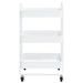 3-tier Trolley White 43x34x79 Cm Steel Ttpnll