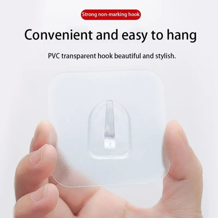 30 Pcs Transparent Strong Self Adhesive Wall Hooks