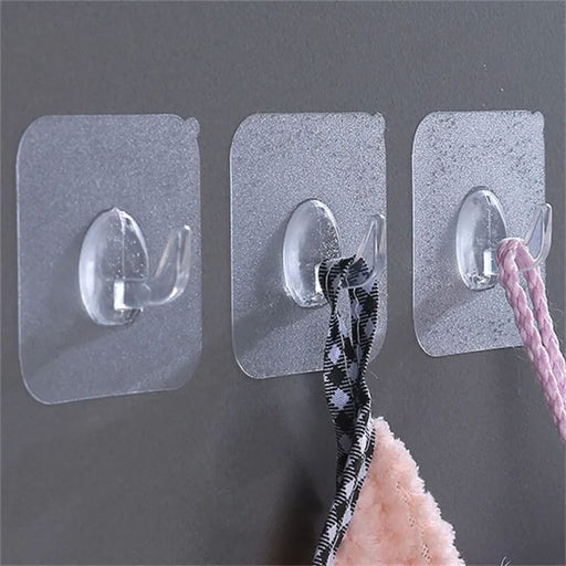 30 Pcs Transparent Strong Self Adhesive Wall Hooks