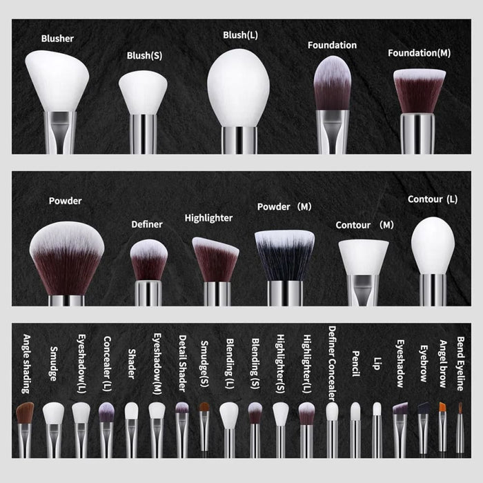 30 Piece Makeup Brush Set For Flawless Beauty