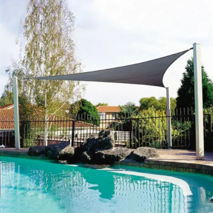 300d Dark Grey Waterproof Oxford Garden Awnings Shade Sail