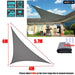 300d Dark Grey Waterproof Oxford Garden Awnings Shade Sail