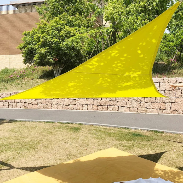 300d Regular Triangle Shade Sail Yellow Waterproof