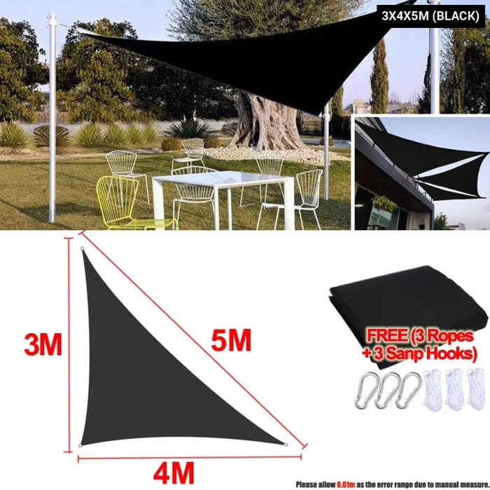 300d Waterproof Sun Shelter Triangle Shade Protection