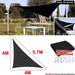 300d Waterproof Sun Shelter Triangle Shade Protection