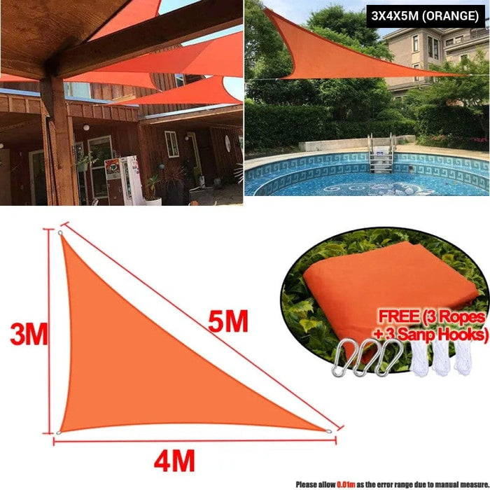 300d Waterproof Sun Shelter Triangle Shade Protection