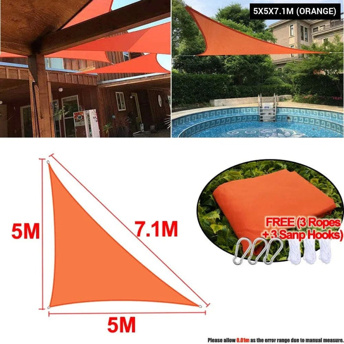 300d Waterproof Sun Shelter Triangle Shade Protection